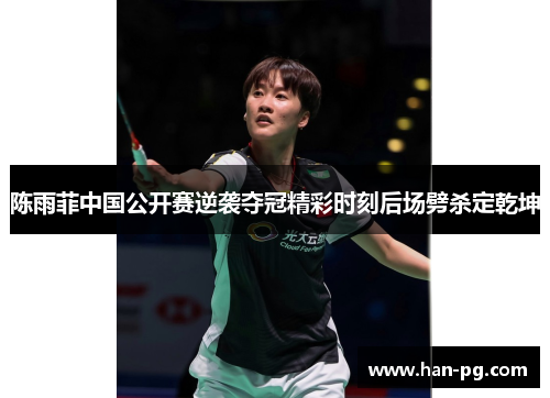 陈雨菲中国公开赛逆袭夺冠精彩时刻后场劈杀定乾坤